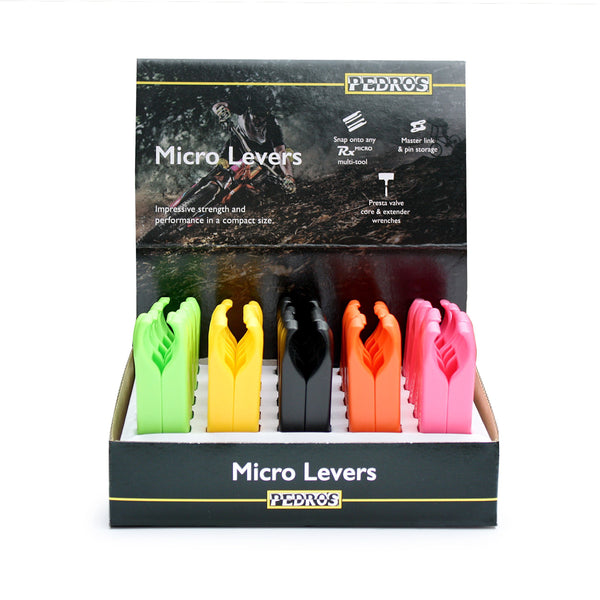 Micro Levers - 25 Pair 5 Color, Counter Display